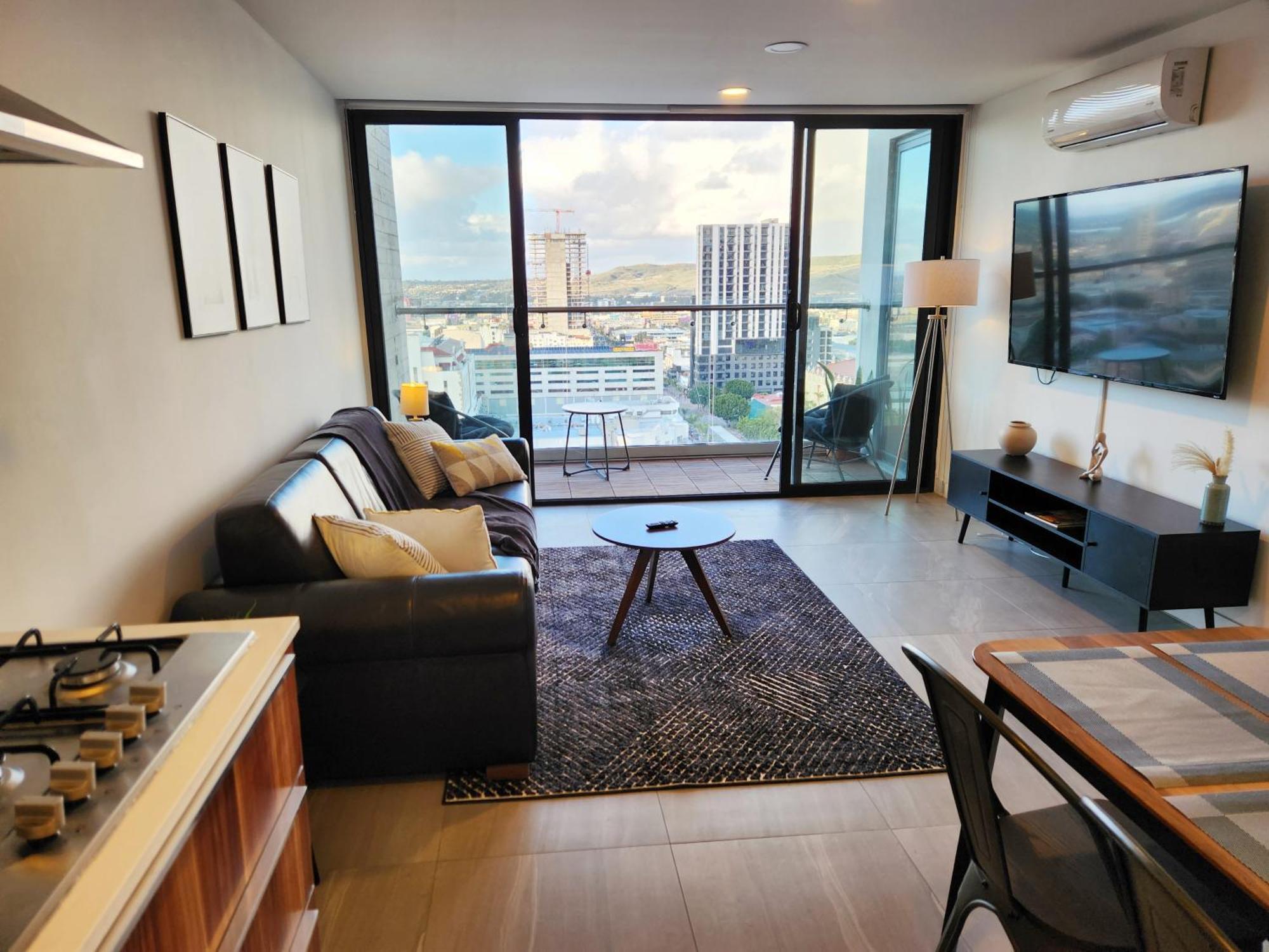 Downtown Apartment With Balcony City View, Gym & Lounge ติฮัวนา ภายนอก รูปภาพ